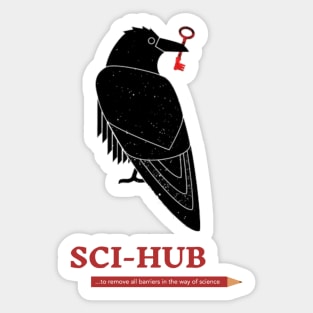 Scihub Raven Sticker